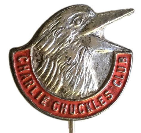 badge charlie chuckles club pin 1941 1954