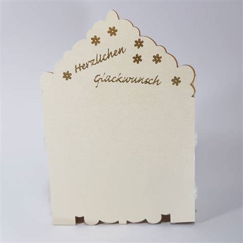 goldhochzeit karte dioramakarte gold creme perlmutt edel