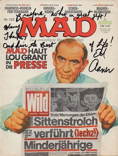 Doug Gilfords Mad Cover Site Bradfords Autographed Mad Covers