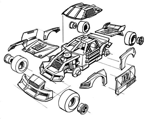 nascar pages realistic coloring pages