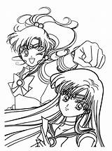 Mars Sailor Coloring Pages Moon Jupiter Sailormoon Tuxedo Mask セーラー Sheets ムーン Colouring Book 塗り絵 Kids Print Picgifs Adult Printables sketch template