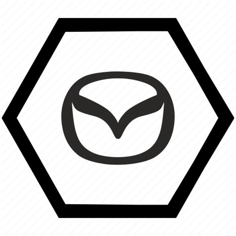 auto brand car label mazda icon