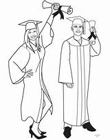 Graduation Drawings Drawing Cartoon Coloring Graduate Pages Clip Clipart Gif Cliparts Stand Superhero Library Clipartix Ups Ins Events Work Female sketch template