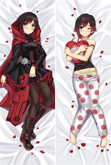Anime Rwby Ruby Rose Dakimakura Otaku Long Hugging Body Pillowcase
