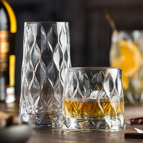 Leafy Long Drink Glasses At