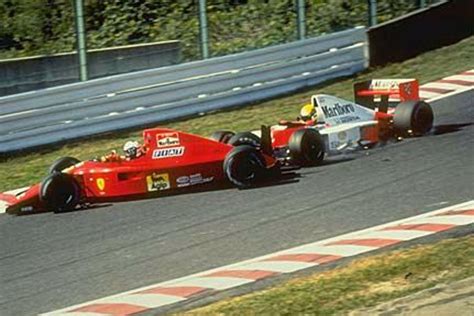 Ayrton Senna Collides With Alain Prost And Gets His Second F1