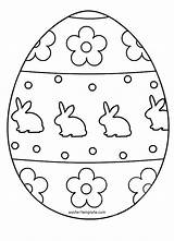 Coloring Egg Easter Template Colouring Eggs Pages Basket sketch template