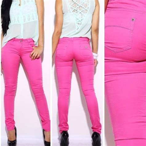 Jeans Hot Pink Skinny Sale Today Only Poshmark