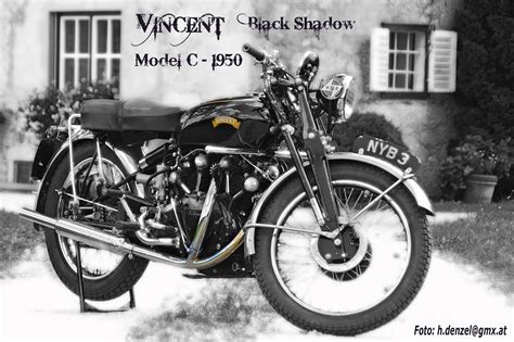 vincent black shadow model c 1950 vincent black shadow
