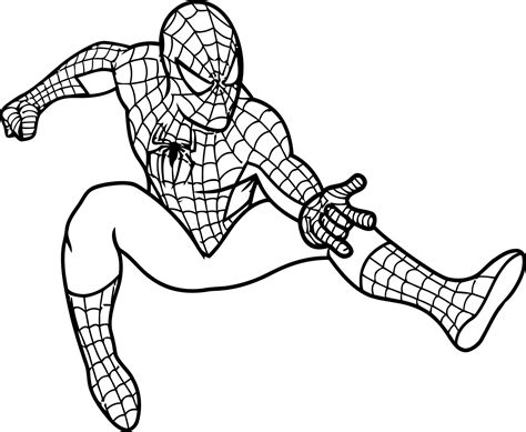 spiderman coloring page    print