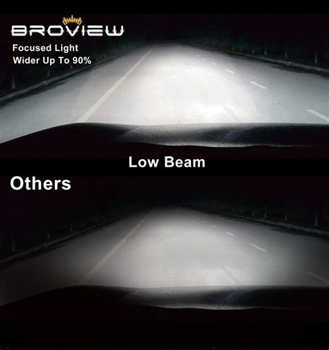 lumen headlamp high  beam  led replace hid broview  series  ebay