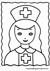 Enfermeras Colorear Enfermera Enfermero Doctores Dia Enfermeria sketch template