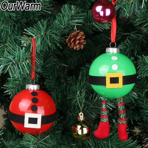christmas tree balls bauble diy pvc santa toys kids ornaments  mas