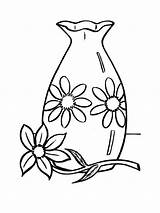 Vase Coloring sketch template