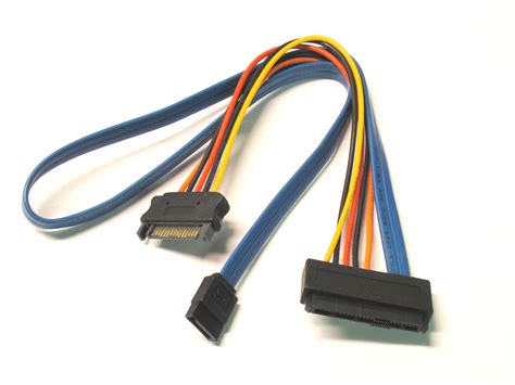 slimline sata power cable adapter  pin   pin male sata power cable  inches cables