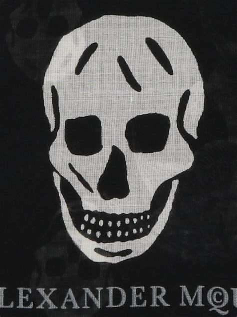 alexander mcqueen punk skull scarf scarves