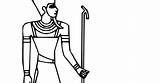 Amun sketch template