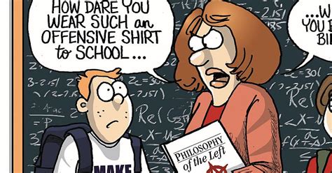 liberal ignorance on offensive shirts summed up in one cartoon