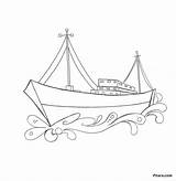 Water Transport Coloring Pages Old Ship Transportation Kids Pitara sketch template