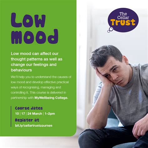 Free Webinar Low Mood Wednesday 17th March 1pm To 2pm News