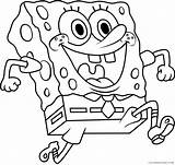 Spongebob Coloring4free Squarepants Coloring Printable Pages Cartoons A4 Running Related Posts sketch template