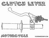 Lever Coloring Clutch Motorcycle Template Gif sketch template