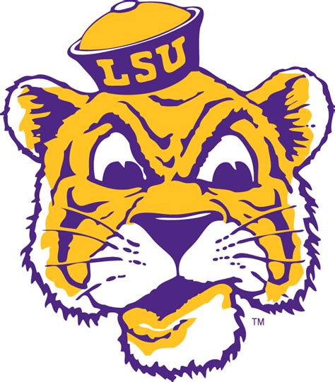 lsu tigers primary logo ncaa division    ncaa   chris creamers sports logos page