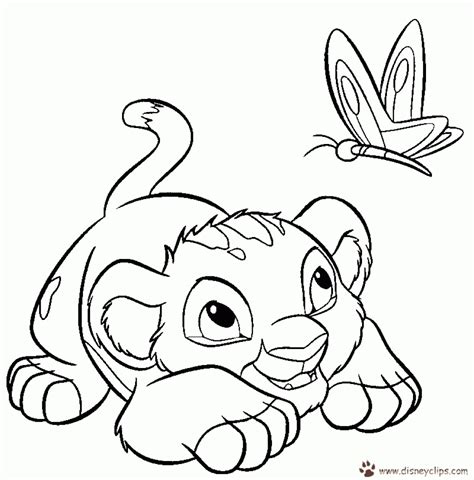 lion cub coloring pages  kids