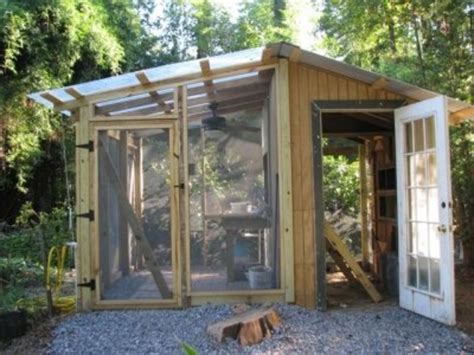 build  chicken coop  greenhouse combo