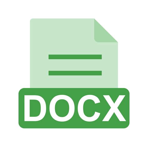 docx flat multicolor icon  vector art  vecteezy