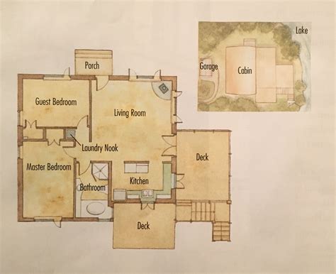 open floor plan  hallways cabin guest bedroom open floor plan floor plans