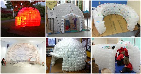 recycling   finest   build  magnificent milk jug igloo diy crafts
