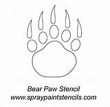 Paw Spray Grizzly Paws 2007 Wwww sketch template