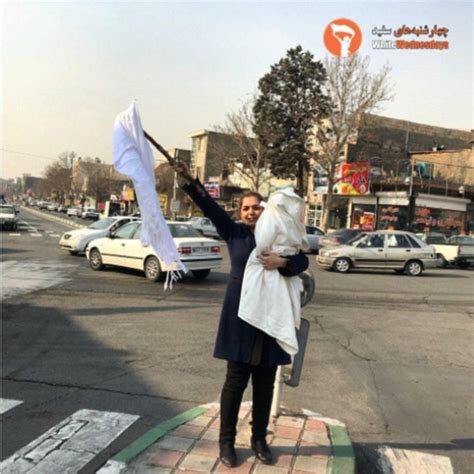 another brave female anti hijab protester arrested in iran daily mail