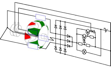 alternator  regulator wiring diagram click  enlarge