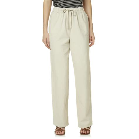 basic editions womens relaxed fit pants