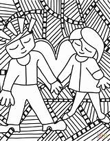 Pop Coloring Couple Pages Printable Supercoloring Categories sketch template