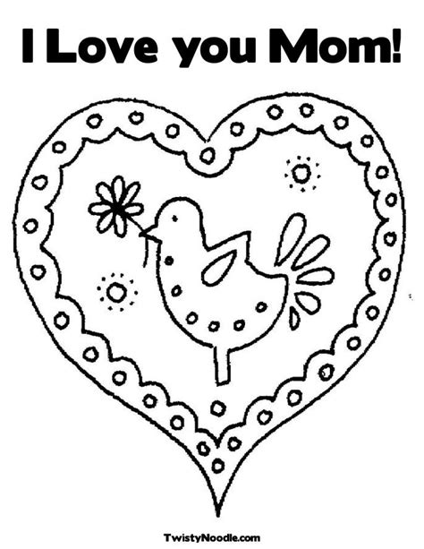 heart mom coloring pages coloring pages