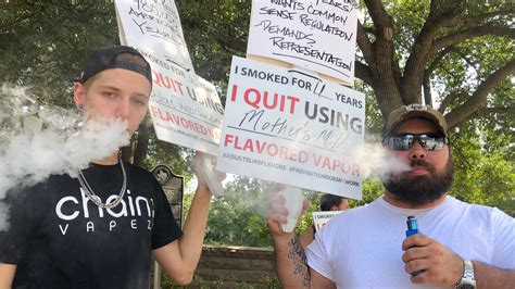 Texas Vaping Advocates Protest At State Capitol In Response To Call For