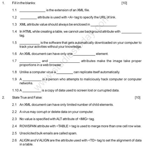 cbse class 10 foundation of it sample paper set c