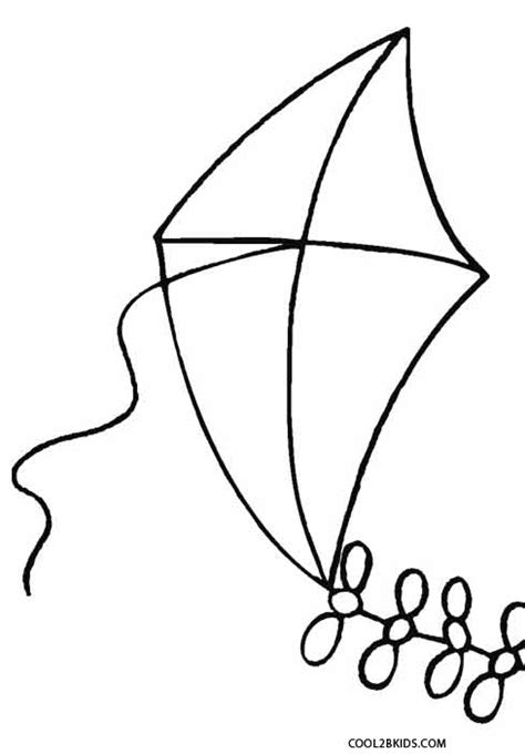 cute kite coloring page coloring pages