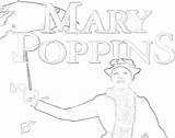 Mary Poppins Coloring Pages Disney Drawing Visit Jesus Mother Painting Paintingvalley sketch template