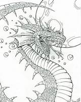 Coloring Dragon Pages Dragons Fantasy Adults Deviantart Adult Books Designs Hard Sheets Colouring Google Color Printable Grown Ups Mythical Sketch sketch template