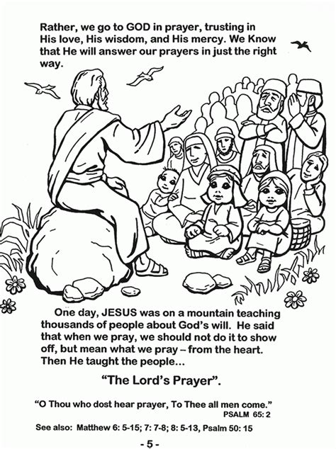 lord  prayer coloring pages  children coloring home