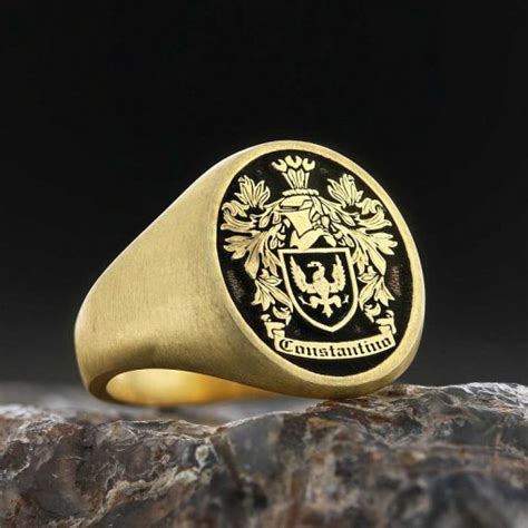 family crest signet ring custom fine jewelry