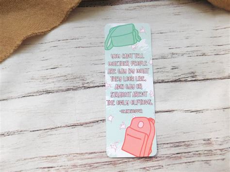 heartstopper series quote bookmark etsy