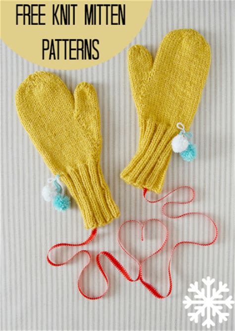 knit mitten patterns allfreeknittingcom