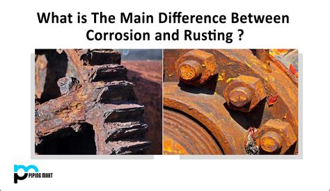 main difference  corrosion  rusting