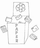Paper Coloring Recycling Lets Used sketch template