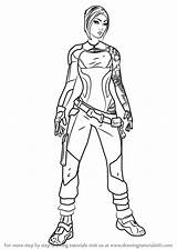 Borderlands Coloring Pages Zero Drawings Drawing Maya Template Book sketch template
